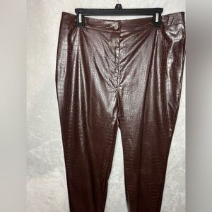 Brown Leather Pants